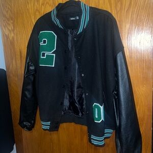 Varsity bomber jacket